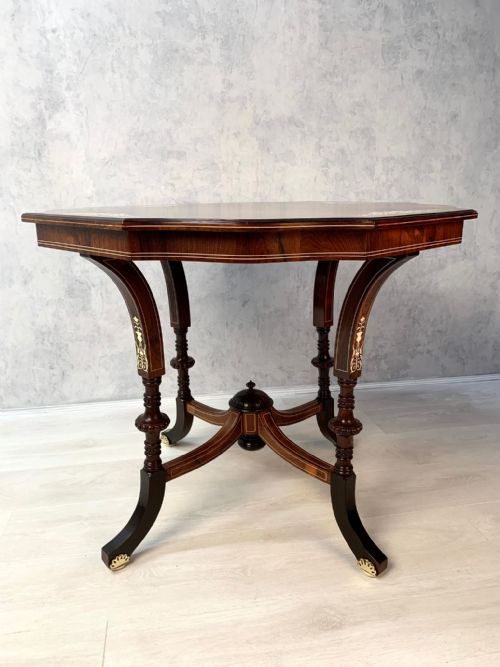 EDWARDIAN ROSEWOOD OCCASIONALSIDE TABLE - ADDITIONAL PHOTO 4
