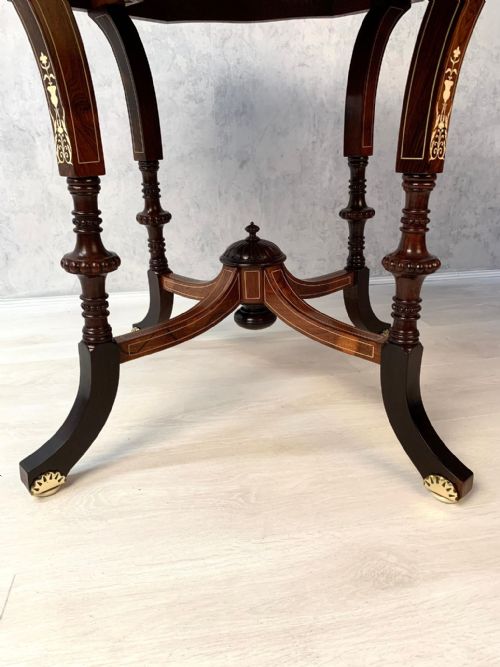EDWARDIAN ROSEWOOD OCCASIONALSIDE TABLE - ADDITIONAL PHOTO 5