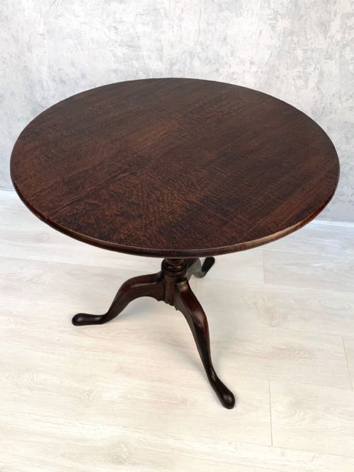 GEORGE III OAK TILT TOP OCCASIONAL TABLE - ADDITIONAL PHOTO 20