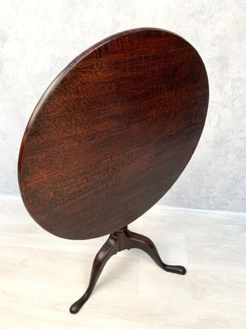 GEORGE III OAK TILT TOP OCCASIONAL TABLE - ADDITIONAL PHOTO 21