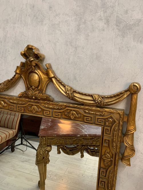 EMPIRESTYLE GILT WOOD CONSOLE TABLE MIRROR - ADDITIONAL PHOTO 2