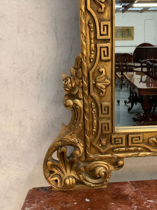 EMPIRESTYLE GILT WOOD CONSOLE TABLE MIRROR - ADDITIONAL PHOTO 3