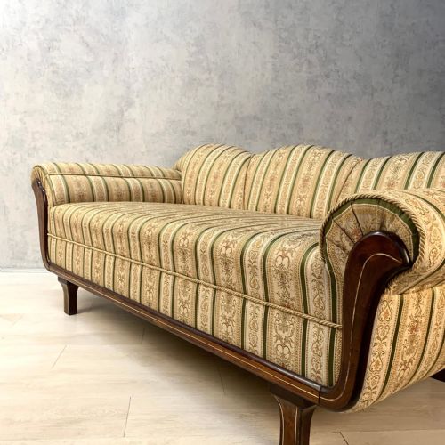 BEAUTIFUL LARGE BIEDERMEIER THREE SEATER SOFA - ADDITIONAL PHOTO 14