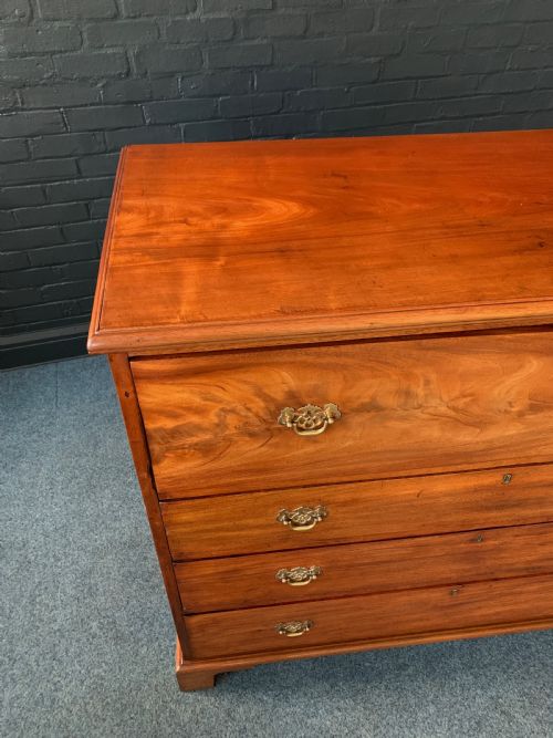 BEAUTIFUL MAHOGANY SECRETAIRE CHEST - ADDITIONAL PHOTO 3