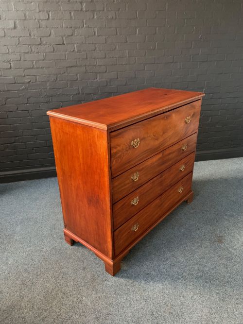 BEAUTIFUL MAHOGANY SECRETAIRE CHEST - ADDITIONAL PHOTO 4