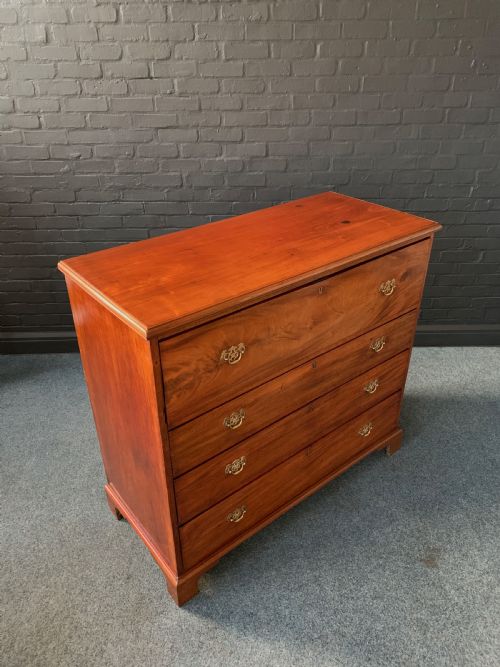 BEAUTIFUL MAHOGANY SECRETAIRE CHEST - ADDITIONAL PHOTO 5