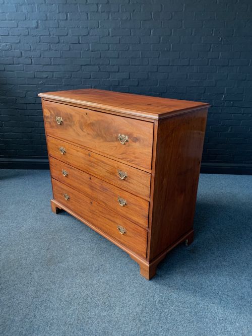 BEAUTIFUL MAHOGANY SECRETAIRE CHEST - ADDITIONAL PHOTO 7