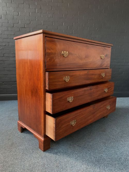 BEAUTIFUL MAHOGANY SECRETAIRE CHEST - ADDITIONAL PHOTO 8