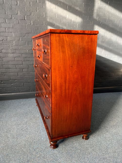 ANTIQUE MAHOGANY SCOTCH CHEST OF DRAWERS - ADDITIONAL PHOTO 5