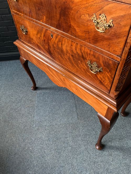 ATTRACTIVE GEORGE III CHEST ON STAND - ADDITIONAL PHOTO 6