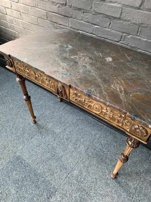 ANTIQUE GILT WOOD CONSOLE TABLE - ADDITIONAL PHOTO 3