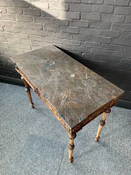 ANTIQUE GILT WOOD CONSOLE TABLE - ADDITIONAL PHOTO 6