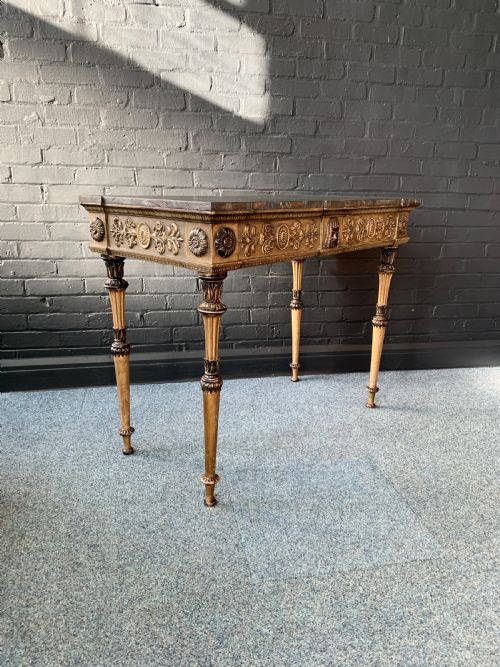 ANTIQUE GILT WOOD CONSOLE TABLE - ADDITIONAL PHOTO 7