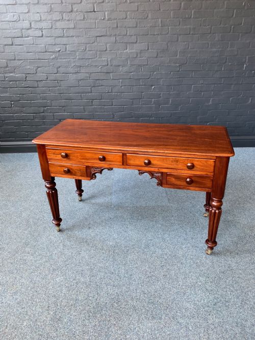 VICTORIAN MAHOGANY WRITING TABLE - ADDITIONAL PHOTO 2