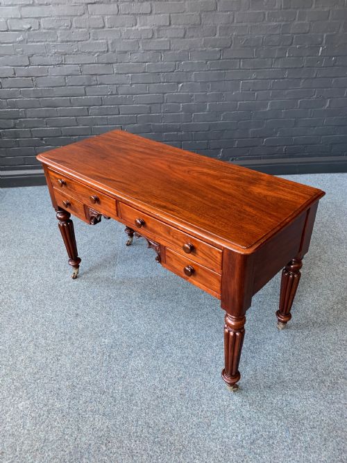 VICTORIAN MAHOGANY WRITING TABLE - ADDITIONAL PHOTO 4