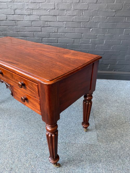 VICTORIAN MAHOGANY WRITING TABLE - ADDITIONAL PHOTO 7