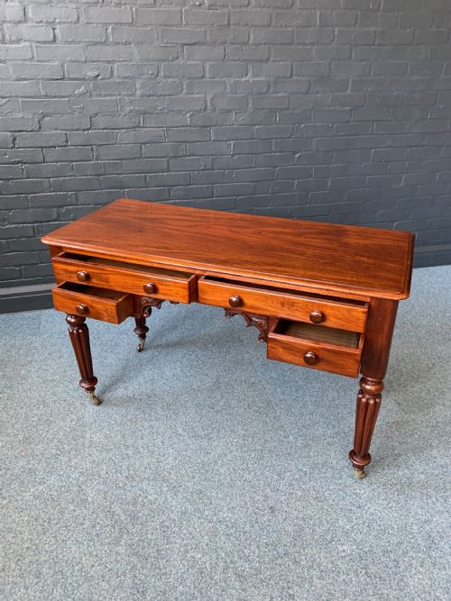 VICTORIAN MAHOGANY WRITING TABLE - ADDITIONAL PHOTO 8