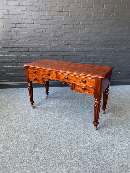 VICTORIAN MAHOGANY WRITING TABLE - ADDITIONAL PHOTO 9