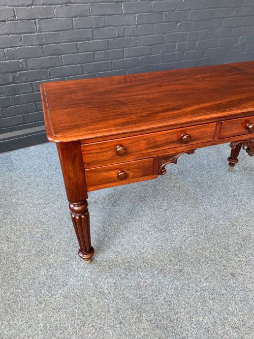 VICTORIAN MAHOGANY WRITING TABLE - ADDITIONAL PHOTO 11