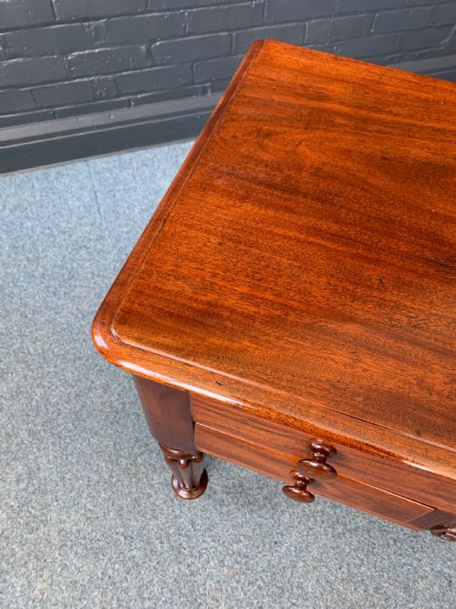 VICTORIAN MAHOGANY WRITING TABLE - ADDITIONAL PHOTO 12
