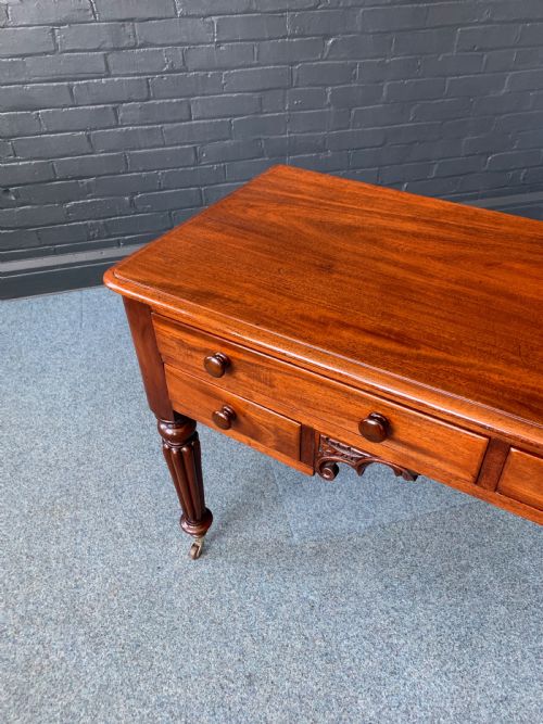 VICTORIAN MAHOGANY WRITING TABLE - ADDITIONAL PHOTO 5
