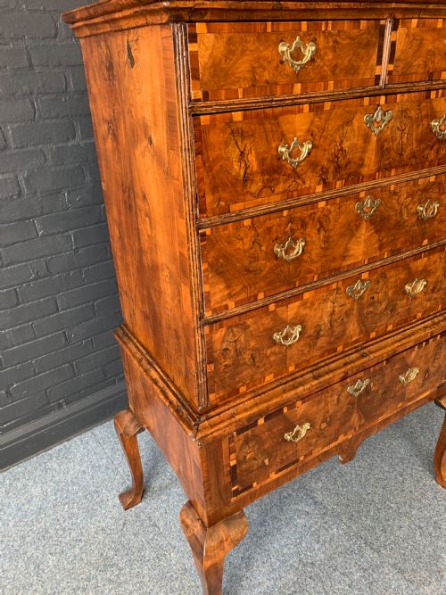 GEORGE I WALNUT CHEST ON STAND - ADDITIONAL PHOTO 1
