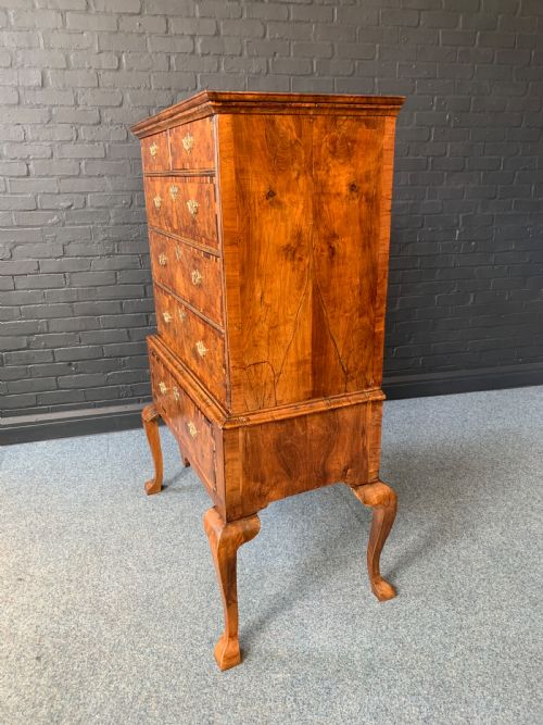 GEORGE I WALNUT CHEST ON STAND - ADDITIONAL PHOTO 4
