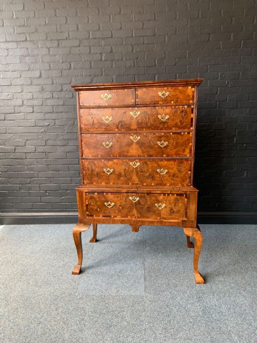 GEORGE I WALNUT CHEST ON STAND - ADDITIONAL PHOTO 6