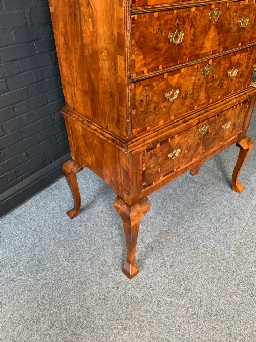 GEORGE I WALNUT CHEST ON STAND - ADDITIONAL PHOTO 8