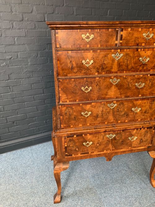 GEORGE I WALNUT CHEST ON STAND - ADDITIONAL PHOTO 9