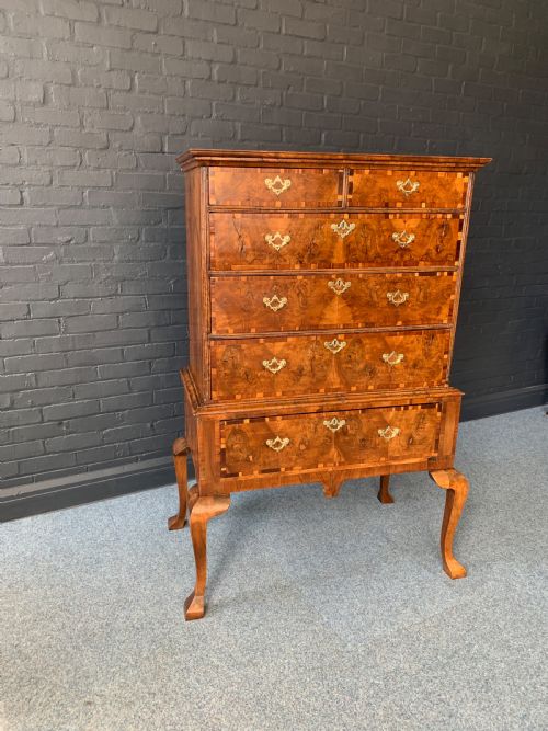 GEORGE I WALNUT CHEST ON STAND - ADDITIONAL PHOTO 10