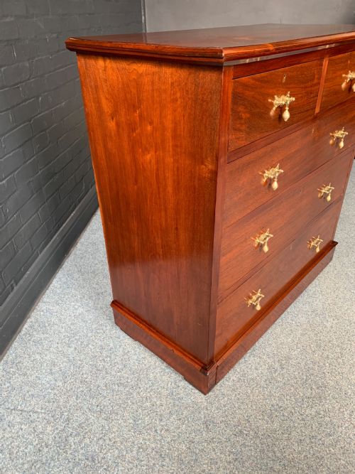 VICTORIAN MAHOGANY CHEST OF DRAWERS - ADDITIONAL PHOTO 11