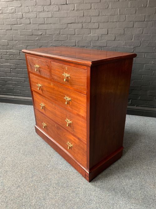 VICTORIAN MAHOGANY CHEST OF DRAWERS - ADDITIONAL PHOTO 13