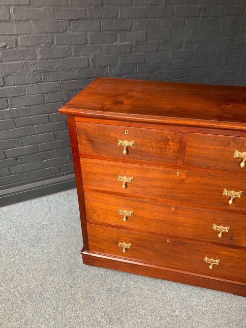 VICTORIAN MAHOGANY CHEST OF DRAWERS - ADDITIONAL PHOTO 14