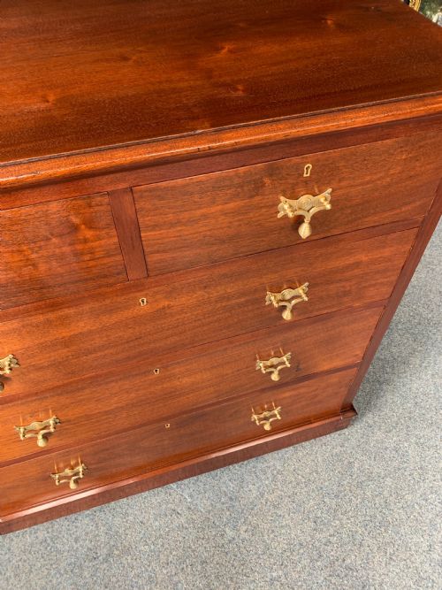 VICTORIAN MAHOGANY CHEST OF DRAWERS - ADDITIONAL PHOTO 15