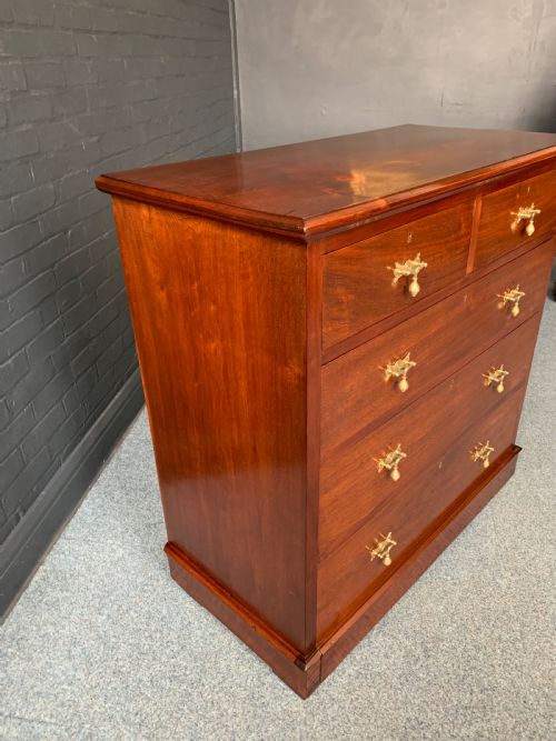 VICTORIAN MAHOGANY CHEST OF DRAWERS - ADDITIONAL PHOTO 18