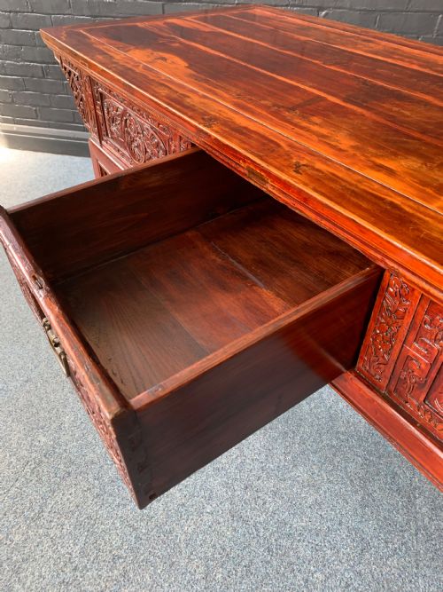 CHINESE RED LACQUERED ALTAR TABLE - ADDITIONAL PHOTO 7