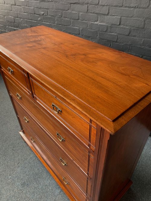 VICTORIAN WALNUT CHEST OF DRAWERS - ADDITIONAL PHOTO 10
