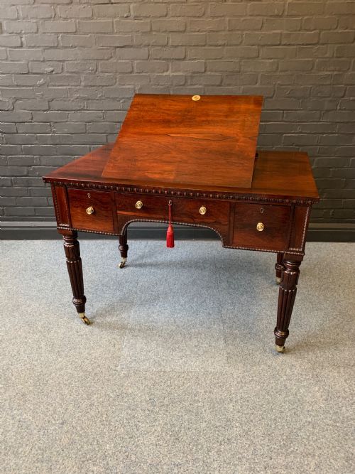 FINE QUALITY REGENCY ROSEWOOD DESK - ADDITIONAL PHOTO 1