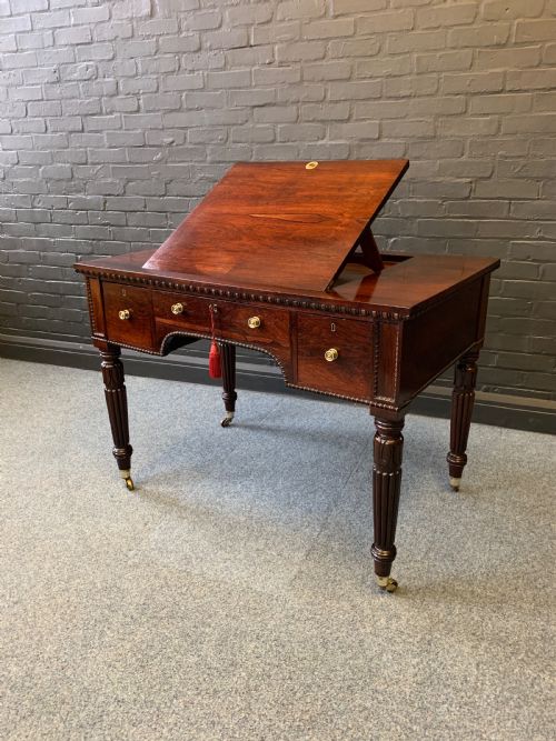 FINE QUALITY REGENCY ROSEWOOD DESK - ADDITIONAL PHOTO 3