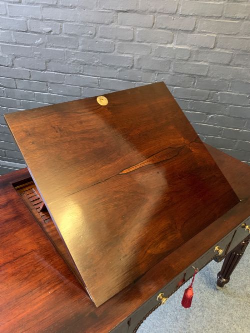 FINE QUALITY REGENCY ROSEWOOD DESK - ADDITIONAL PHOTO 10