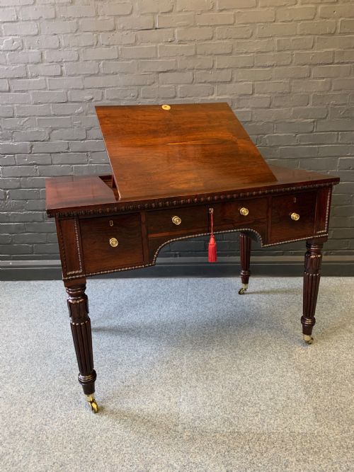 FINE QUALITY REGENCY ROSEWOOD DESK - ADDITIONAL PHOTO 11
