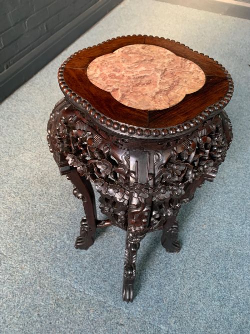 19TH CHINESE OCCASIONAL TABLEPLANT STAND - ADDITIONAL PHOTO 2