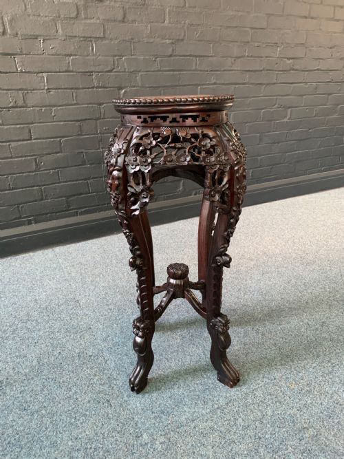 19TH CHINESE OCCASIONAL TABLEPLANT STAND - ADDITIONAL PHOTO 4