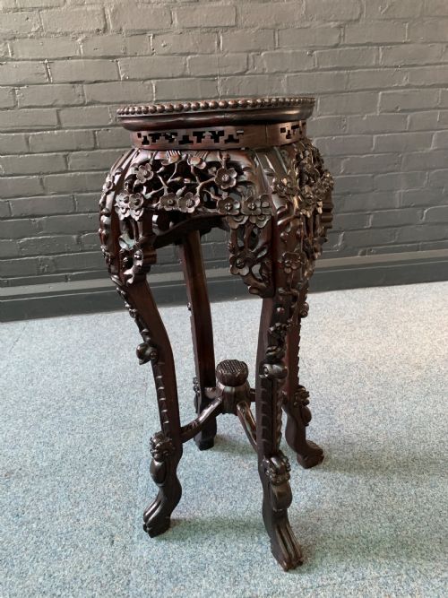 19TH CHINESE OCCASIONAL TABLEPLANT STAND - ADDITIONAL PHOTO 5