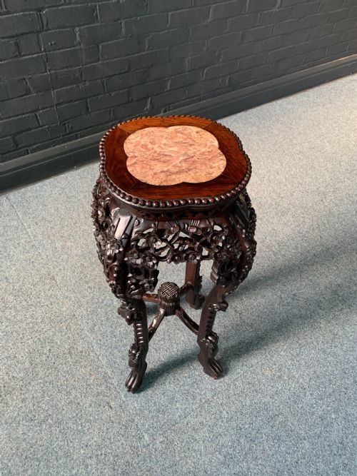 19TH CHINESE OCCASIONAL TABLEPLANT STAND - ADDITIONAL PHOTO 7
