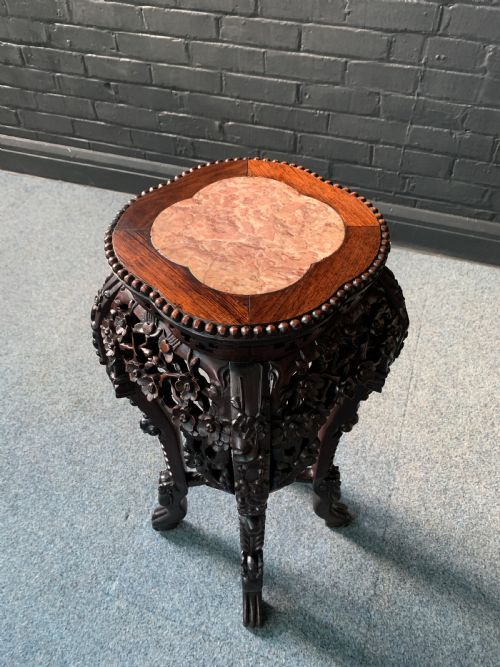 19TH CHINESE OCCASIONAL TABLEPLANT STAND - ADDITIONAL PHOTO 9