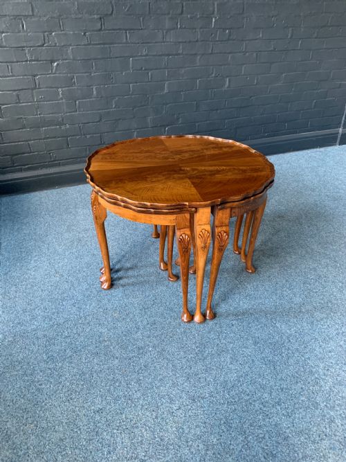 QUEEN ANNA STYLE CIRCULAR NEST OF TABLECOFFEE TABLE - ADDITIONAL PHOTO 1