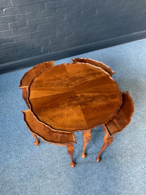 QUEEN ANNA STYLE CIRCULAR NEST OF TABLECOFFEE TABLE - ADDITIONAL PHOTO 5