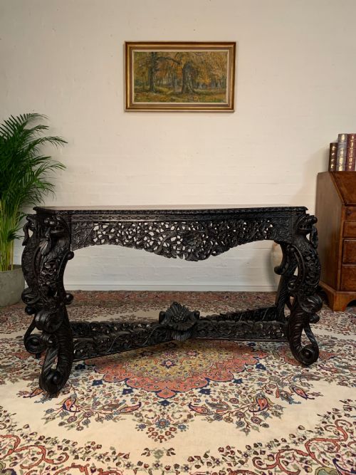 angloindian console table - CATEGORY: ANTIQUE TABLES - DATED 19TH CENTURY